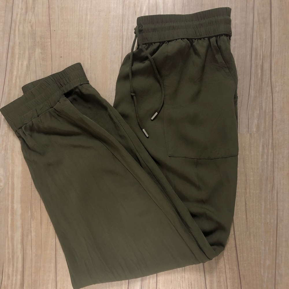 Military green joggers